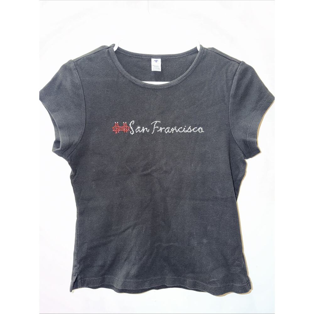 Toppy Size Teens XL San Francisco Rine Stones Top